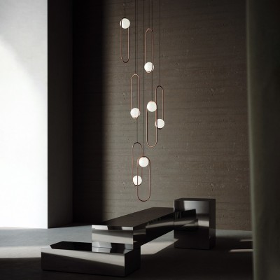 Delphina Mila Brass pendant lamp Delphina Mila Brass pendant lamp