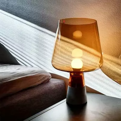Tommaso Leimu Glass Table Lamp|Cement Desk Light Tommaso Leimu Glass Table Lamp|Cement Desk Light
