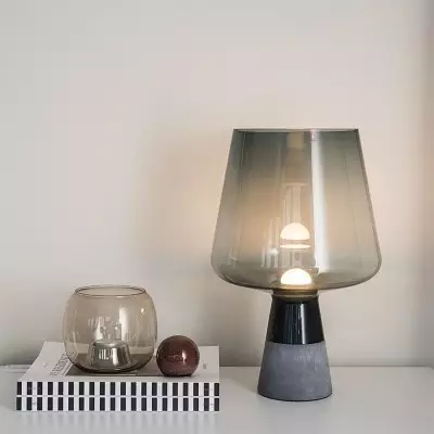 Tommaso Leimu Glass Table Lamp|Cement Desk Light Tommaso Leimu Glass Table Lamp|Cement Desk Light