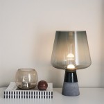 Tommaso Leimu Glass Table Lamp|Cement Desk Light