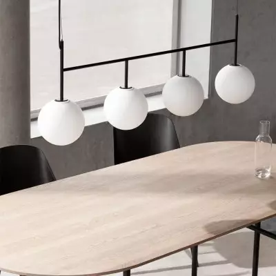 Lyra Minimalist Sophisticated Globe Glass Pendant Light