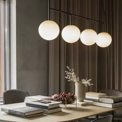 Lyra Minimalist Sophisticated Globe Glass Pendant Light