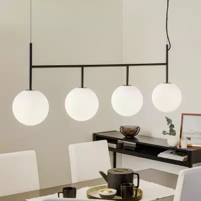Lyra Minimalist Sophisticated Globe Glass Pendant Light