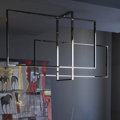 Ozwa Mondrian Glass Ceiling Light