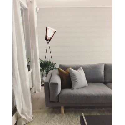 Modern Oslo wood floor lamp