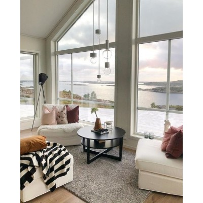 Modern Oslo wood floor lamp