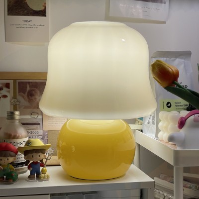 Tiziano Cream Mushroom Table Lamp Tiziano Cream Mushroom Table Lamp