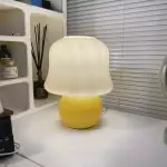 Tiziano Cream Mushroom Table Lamp
