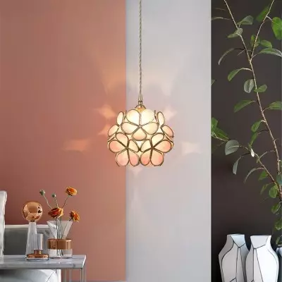 Viviana Glass Petal Pendant Lights Viviana Glass Petal Pendant Lights