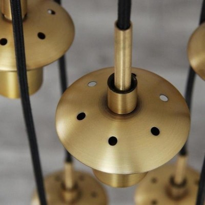 Glass ball chandelier