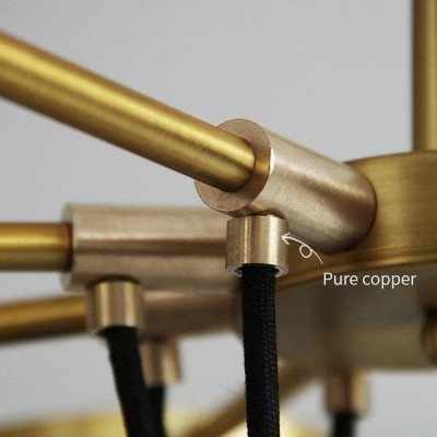 Glass ball chandelier