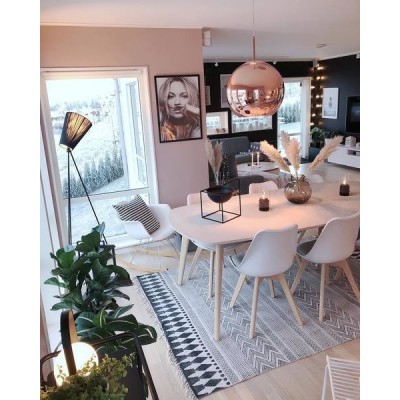 Modern Oslo wood floor lamp