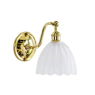 Chitra Retro Brass Glass Wall Lamp Chitra Retro Brass Glass Wall Lamp