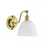 Chitra Retro Brass Glass Wall Lamp