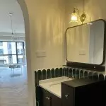 Chitra Retro Brass Glass Wall Lamp