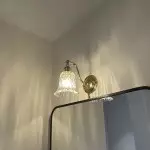 Chitra Retro Brass Glass Wall Lamp