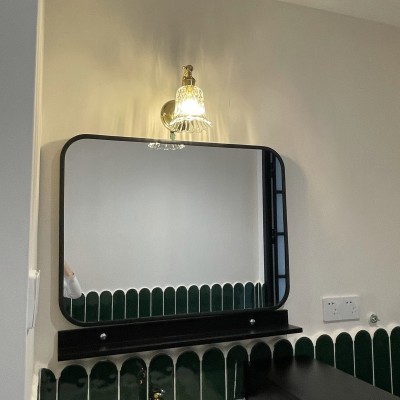 Chitra Retro Brass Glass Wall Lamp Chitra Retro Brass Glass Wall Lamp