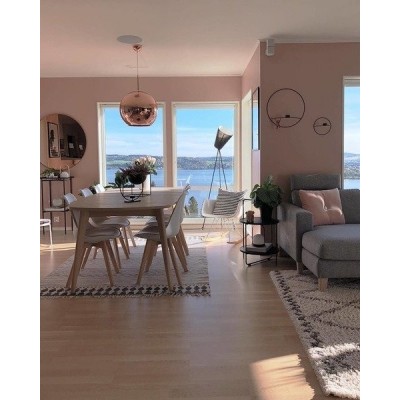 Modern Oslo wood floor lamp