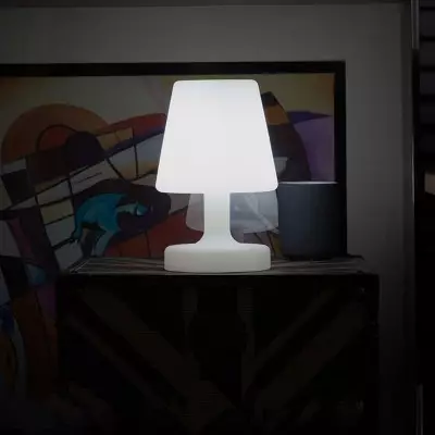 Sergio Edison Rechargeable LED Cordless Table Lamp-USB Port, Battery Operated Lamp