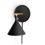 Anoushka Minimalist Black Cast Wall Sconce Anoushka Minimalist Black Cast Wall Sconce