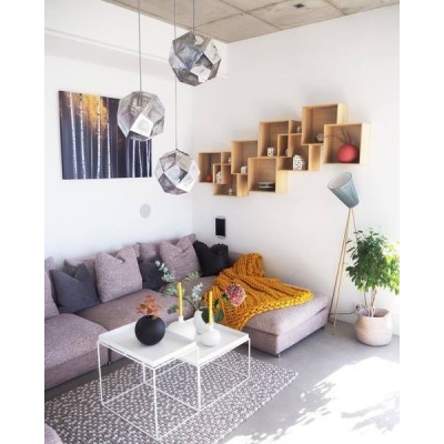 Modern Oslo wood floor lamp