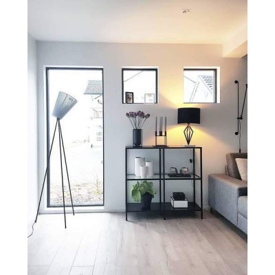 Modern Oslo wood floor lamp