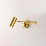 Sleek Minimalist Metal Bedside Wall Sconce Light Fixture