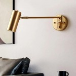 Sleek Minimalist Metal Bedside Wall Sconce Light Fixture