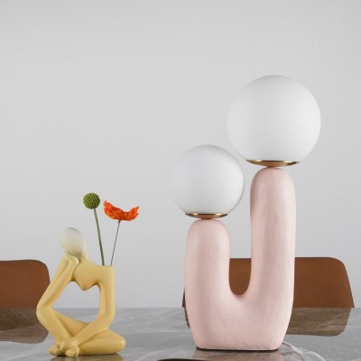 Mila Creative U Shaped Resin Table Lamp Mila Creative U Shaped Resin Table Lamp