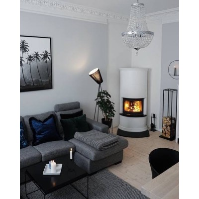 Modern Oslo wood floor lamp