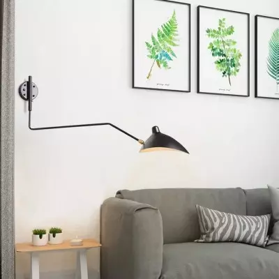 Modern Swing Arm Wall Sconce Light Fixture for Bedroom Living Room Modern Swing Arm Wall Sconce Light Fixture for Bedroom Living Room