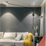 Modern Swing Arm Wall Sconce Light Fixture for Bedroom Living Room