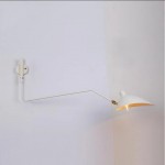 Modern Swing Arm Wall Sconce Light Fixture for Bedroom Living Room