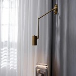 Meera Minimalist Industrial Swing Arm Wall Lamp