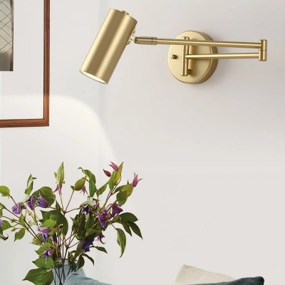Meera Minimalist Industrial Swing Arm Wall Lamp Meera Minimalist Industrial Swing Arm Wall Lamp