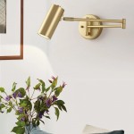 Meera Minimalist Industrial Swing Arm Wall Lamp