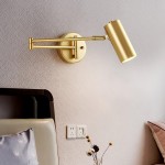 Meera Minimalist Industrial Swing Arm Wall Lamp