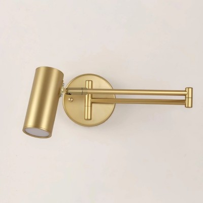 Meera Minimalist Industrial Swing Arm Wall Lamp Meera Minimalist Industrial Swing Arm Wall Lamp