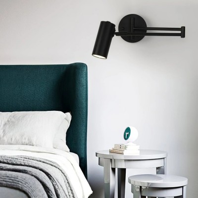 Meera Minimalist Industrial Swing Arm Wall Lamp Meera Minimalist Industrial Swing Arm Wall Lamp