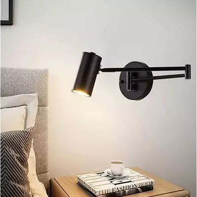 Meera Minimalist Industrial Swing Arm Wall Lamp Meera Minimalist Industrial Swing Arm Wall Lamp