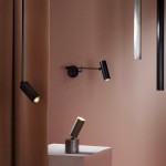 Meera Minimalist Industrial Swing Arm Wall Lamp