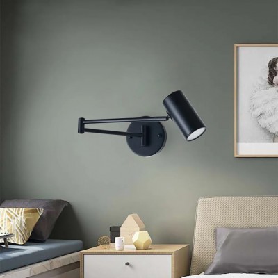 Meera Minimalist Industrial Swing Arm Wall Lamp Meera Minimalist Industrial Swing Arm Wall Lamp