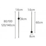 Aaradhya Modern Minimalist Rotatable Linear Black LED Wall Light