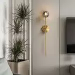Abhaya Crystal Ball Candle Wall Sconces Light