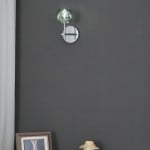 Abhaya Crystal Ball Candle Wall Sconces Light