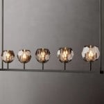 Abhaya Crystal Ball Candle Wall Sconces Light