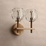 Abhaya Crystal Ball Candle Wall Sconces Light