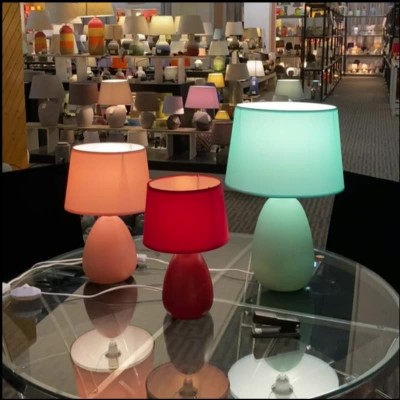 Manfredo Colorful Mini Ceramic Table Lamp Manfredo Colorful Mini Ceramic Table Lamp
