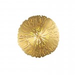 Aarohi Decorative Lotus Leaf Gold Brass Wall Sconce