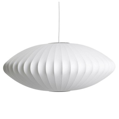 Large White Pendant Light George Nelson Bubble Lamps Model A: Dia 30 cm x H 18 cm Large White Pendant Light George Nelson Bubble Lamps Model A: Dia 30 cm x H 18 cm